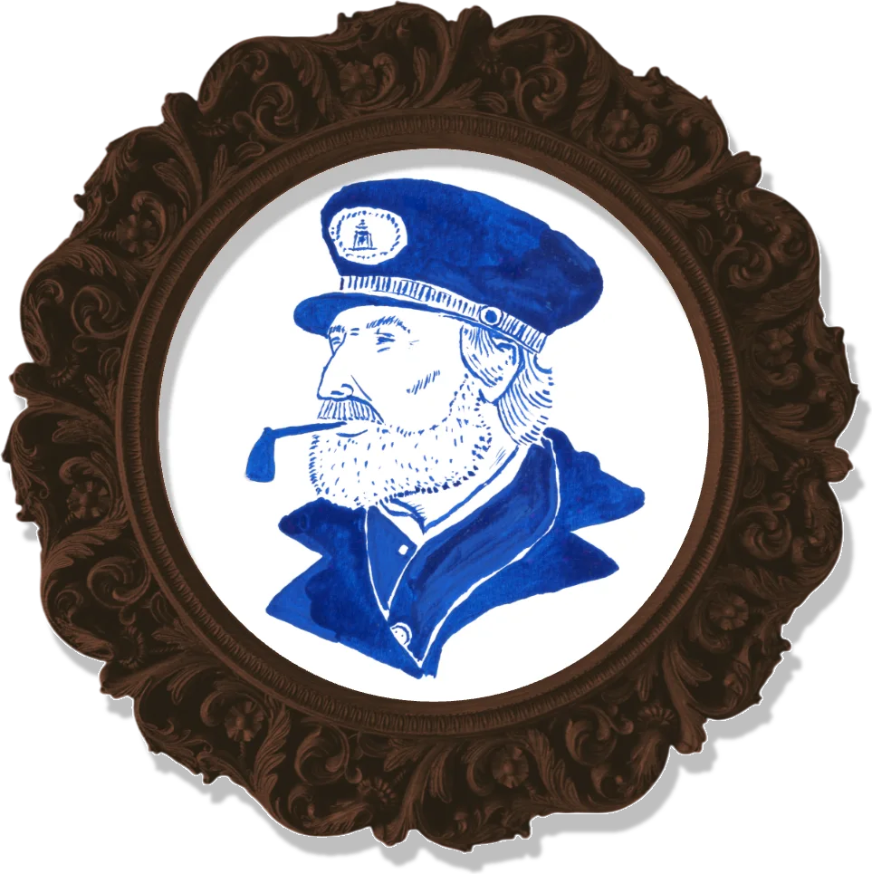 Sea captain with a pipe