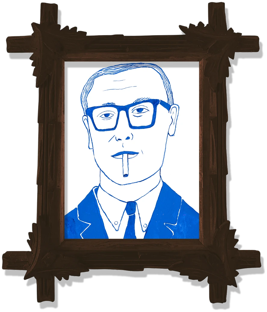 Man with glasses and a cigarette